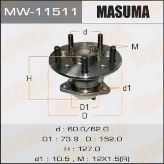 Подшипник ступици MASUMA MW11511
