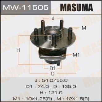 Подшипник ступици MASUMA MW11505