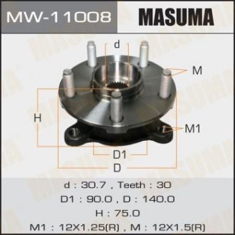 Підшипник ступиці MASUMA MW11008