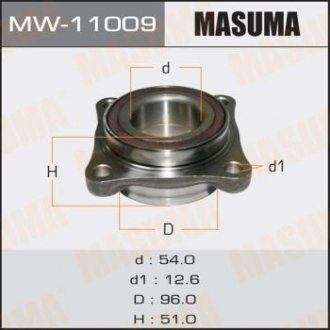 Підшипник ступиці MASUMA MW11009 (фото 1)