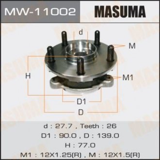 Подшипник ступици MASUMA MW11002