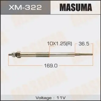 Фото запчасти Свеча накаливания MASUMA XM322 Свеча накаливания MASUMA XM322