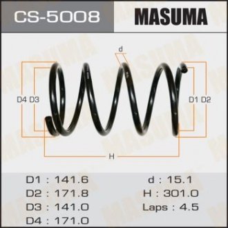 Пружина подвески MASUMA CS5008 (фото 1)