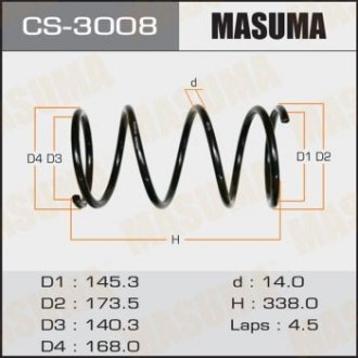 Пружина подвески MASUMA CS3008 (фото 1)