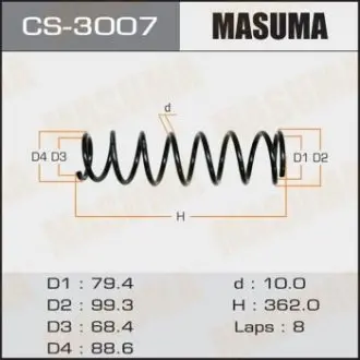 Фото запчастини Пружина підвіски MASUMA CS3007 Пружина підвіски MASUMA CS3007