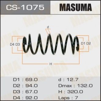Пружина підвіски MASUMA CS1075 (фото 1)