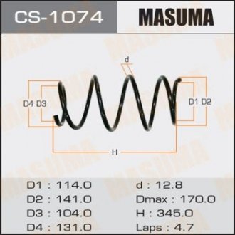 Пружина подвески MASUMA CS1074 (фото 1)