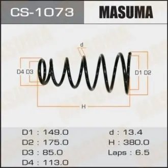 Фото запчастини Пружина підвіски MASUMA CS1073 Пружина підвіски MASUMA CS1073