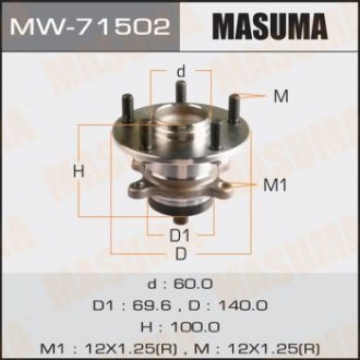 Ступичный узел MASUMA MW71502 (фото 1)