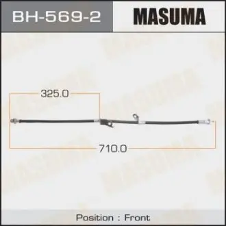 Фото запчасти Шланг тормозной MASUMA BH5692 Шланг тормозной MASUMA BH5692