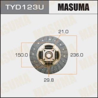 Диск сцепления MASUMA TYD123U