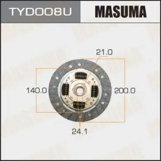 Фото запчасти Диск сцепления MASUMA TYD008U Диск сцепления MASUMA TYD008U