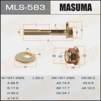 Болт ексцентрик MASUMA MLS583