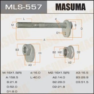 Болт ексцентрик MASUMA MLS557 (фото 1)