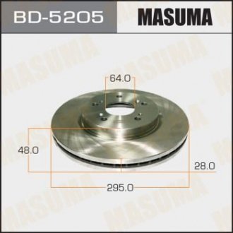 Диск тормозной MASUMA BD5205 (фото 1)