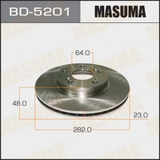 Диск гальмівний MASUMA BD5201