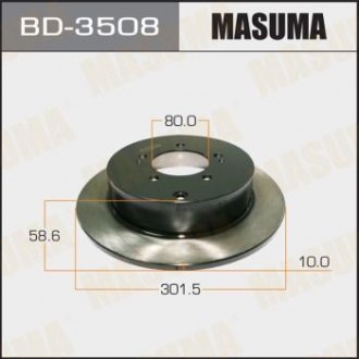 Диск гальмівний MASUMA BD3508 (фото 1)
