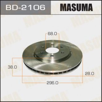 Диск тормозной MASUMA BD2106 (фото 1)