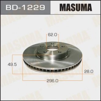Диск тормозной MASUMA BD1229 (фото 1)