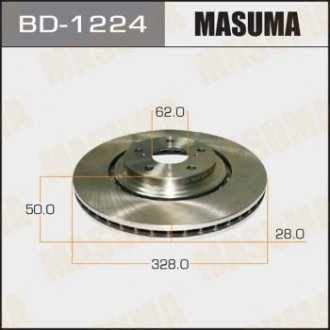 Диск тормозной MASUMA BD1224