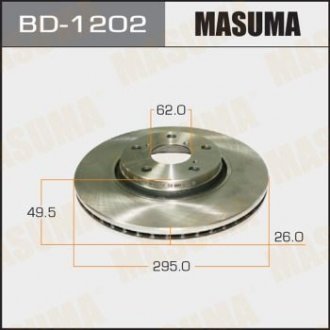 Диск тормозной MASUMA BD1202 (фото 1)