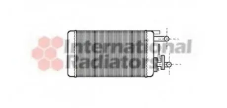 Радіатор обігрівача 155/TIPO/TEMPRA incl valv VAN WEZEL 17006106