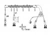 Проволока высоковольтная B 362 BMW 5 (E34) 520/525 \'\'88-91 BOSCH 0986356362 (фото 5)