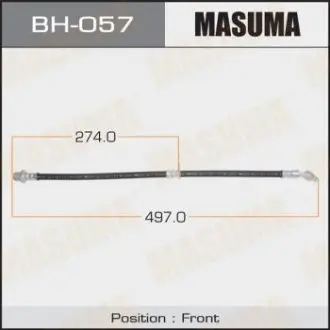 Фото запчасти Шланг тормозной T- /front/ Rav 4 SXA1#G.SXA1#W RH MASUMA BH057 Шланг тормозной T- /front/ Rav 4 SXA1#G.SXA1#W RH MASUMA BH057