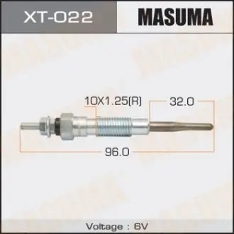 Фото запчастини Свічка розжарювання PT-147 /2L-T (1/10/100) MASUMA XT022 Свічка розжарювання PT-147 /2L-T (1/10/100) MASUMA XT022