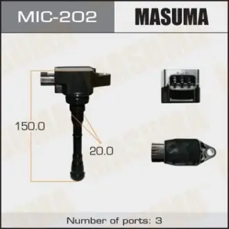 Фото запчастини Котушка запалювання, X-TRAIL/ T32 MASUMA MIC202 Котушка запалювання, X-TRAIL/ T32 MASUMA MIC202