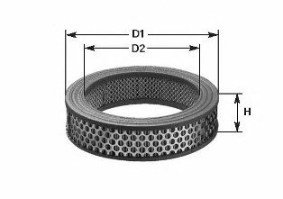 Фільтр повітряний Renault 19 1.8 i /1.9 D 88-/21 1.7 i/1.9 D 86-/Megane 1.9 D/2.0 i 96- CLEAN FILTERS CLEAN FILTER MA617