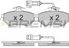 Гальмівні колодки перед. Audi 80/100 78-96 (TRW) (119x70x19,6) з датчиком BREMSI BP2643 (фото 3)