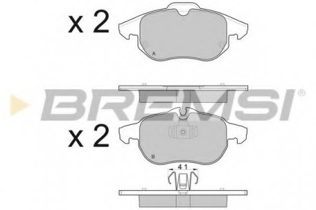 Тормозные колодки передние BREMSI BP3014 (фото 1)