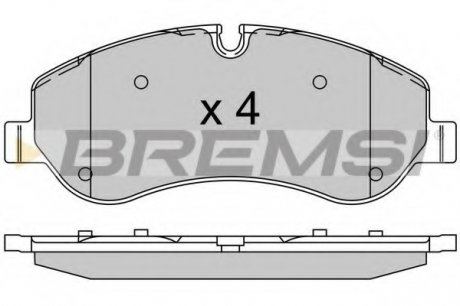 Тормозные колодки передние BREMSI BP3525