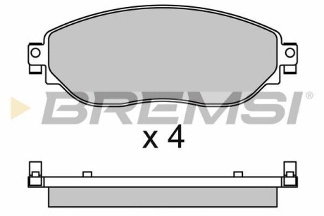 Тормозные колодки передние BREMSI BP3653