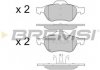 Гальмівні колодки перед. Renault Laguna 01- (ATE) (156,3x68,8x18) BREMSI BP2981 (фото 3)