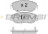 Гальмівні колодки перед. Honda Accord 03-08/CR-V 01-06 (akebono) BREMSI BP3117 (фото 3)