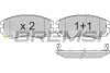 Гальмівні колодки перед. Hyundai Tucson 04-10/Kia Sportage 04- (mando) з датчиком BREMSI BP3146 (фото 3)