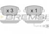 Гальмівні колодки перед. VW Polo 01-/Skoda Fabia 03-14 (TRW) (131,4x62,7x18,8) BREMSI BP3013 (фото 3)