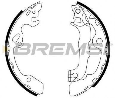 Колодки тормозные задние BREMSI GF0238