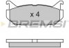 Гальмівні колодки зад. Mazda 626 91-02 (akebono) BREMSI BP2632 (фото 3)