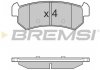 Гальмівні колодки зад. Chevrolet Lacetti 05- (akebono) BREMSI BP3148 (фото 3)