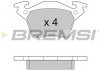 Тормозные колодки задние BREMSI BP2880 (фото 3)