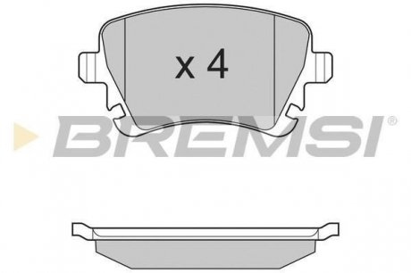 Тормозные колодки задние BREMSI BP3130 (фото 1)
