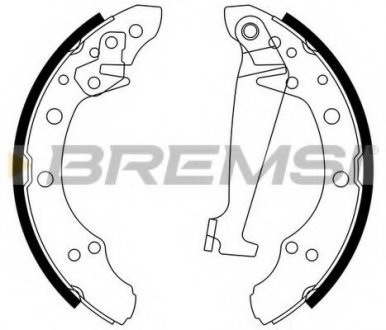 Тормозные колодки задние BREMSI GF0556 (фото 1)