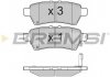 Колодки тормозные задние BREMSI BP3257 (фото 3)