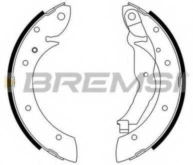 Колодки тормозные задние BREMSI GF0077