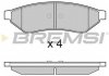 Гальмівні колодки зад. Chevrolet Epica 06- (akebono) BREMSI BP3162 (фото 3)