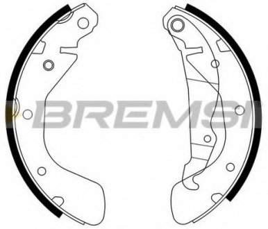 Колодки тормозные задние BREMSI GF0354 (фото 1)