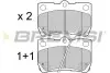 Гальмівні колодки зад. Lexus GS 05-/IS 05- (NBK) BREMSI BP3420 (фото 3)